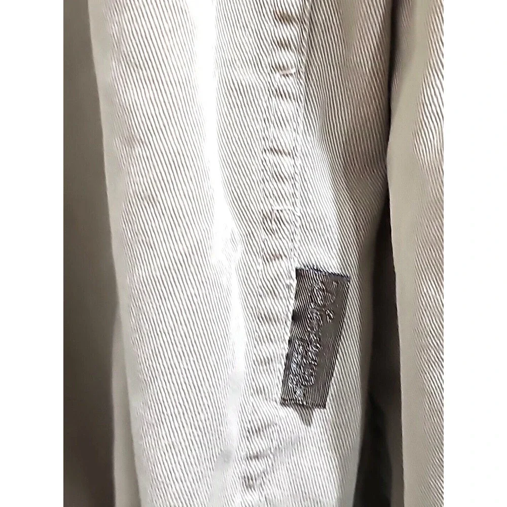 Disney Mickey Dress Shirt Mens L Large Brown Button Down 100% Cotton